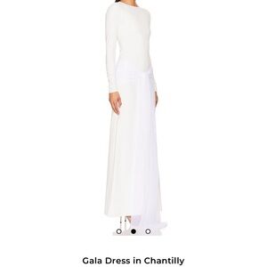 REVOLVE White Maxi Gala Dress Port de Bras